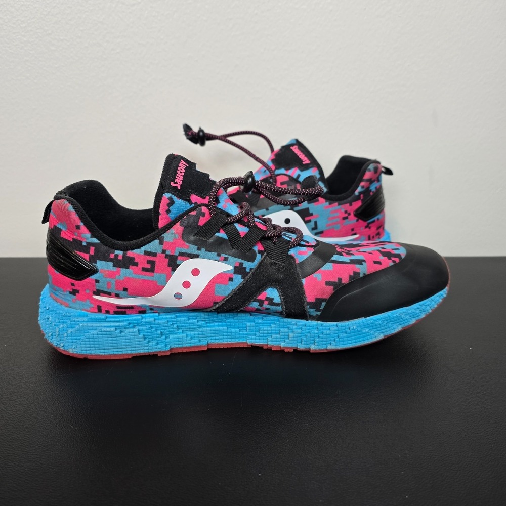 Saucony Shoes Womens 7 Black Pink S‎ Voxel 9000 Performance Running Gym Sneakers - Picture 7 of 10